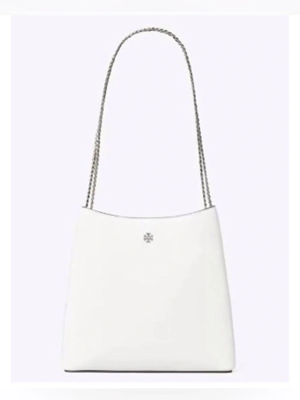 Tory Burch Rory NS Chain Tote Solid Cirrus Cloud/Silver NWT